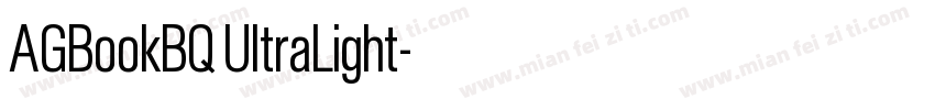 AGBookBQ UltraLight字体转换